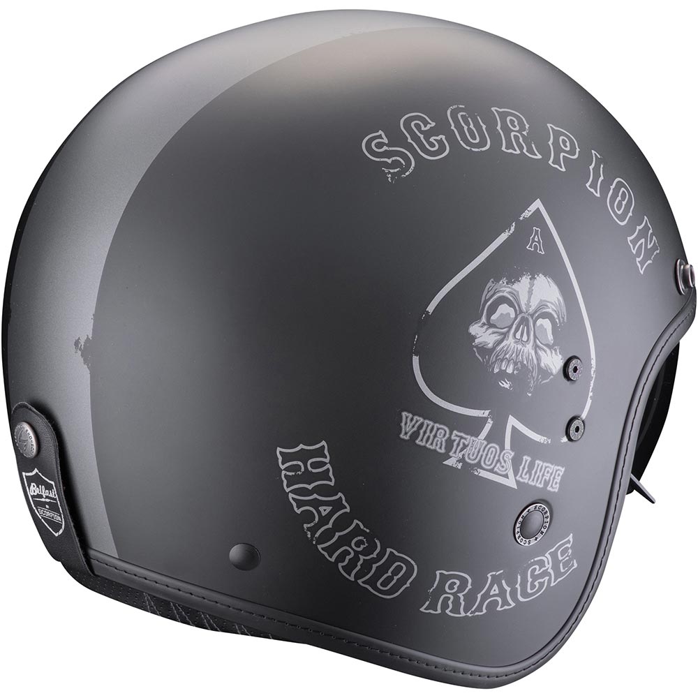 Scorpion - Casque Belfast Evo Spade Noir Mat / Argent