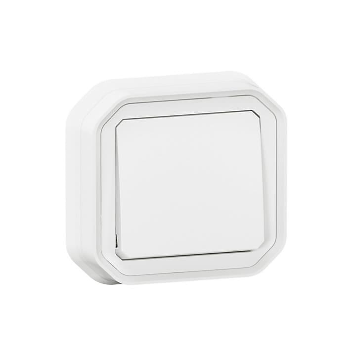 Interrupteur Legrand Plexo blanc à griffes
