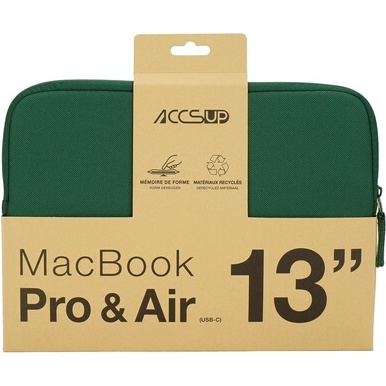 Housse PC Portable Accsup SLV green 13''