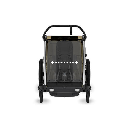 Poussette Remorque-Vélo Chariot Cross 2 Double Dark Slate - THULE