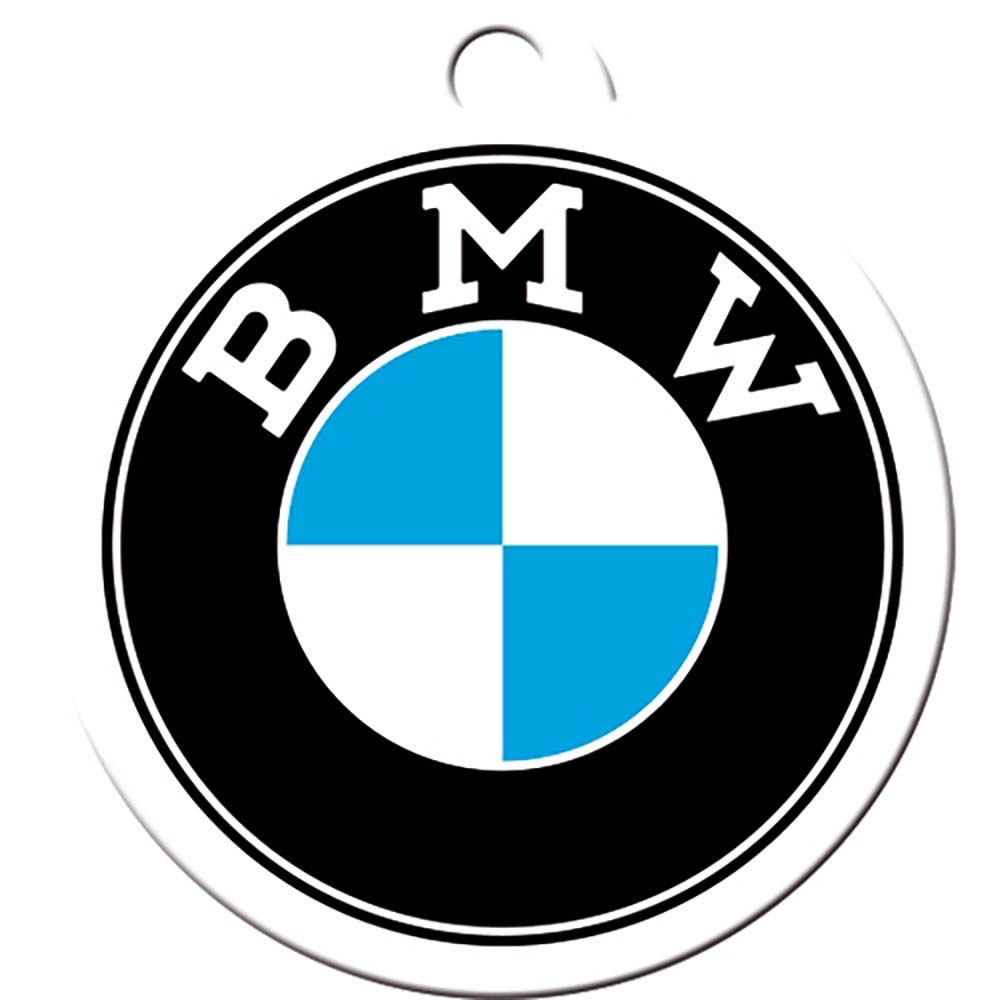 nostalgic art - Porte-clés BMW - Logo Noir / Bleu / Blanc