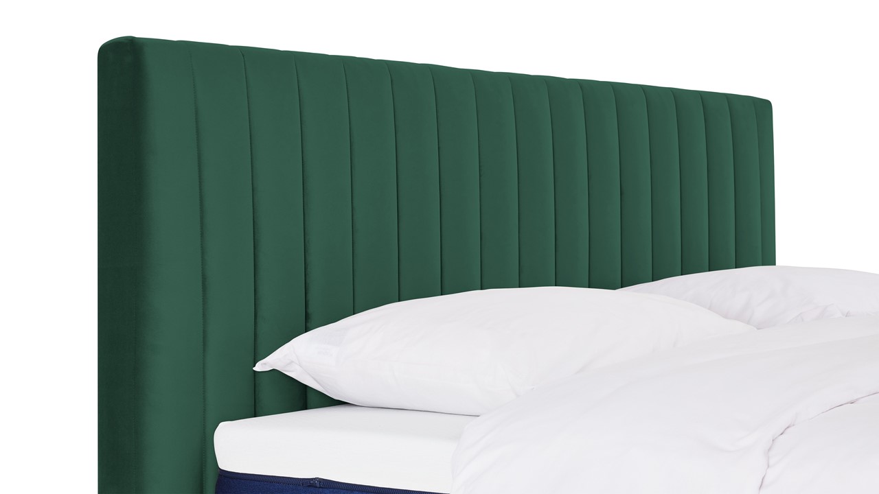 Matt Sleeps Boxspring Velvet stroken met matras Matt groen