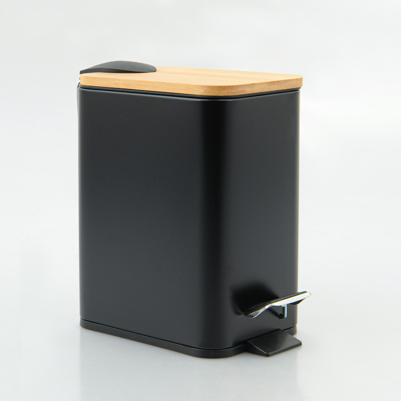 Poubelle à pédale 3L noir