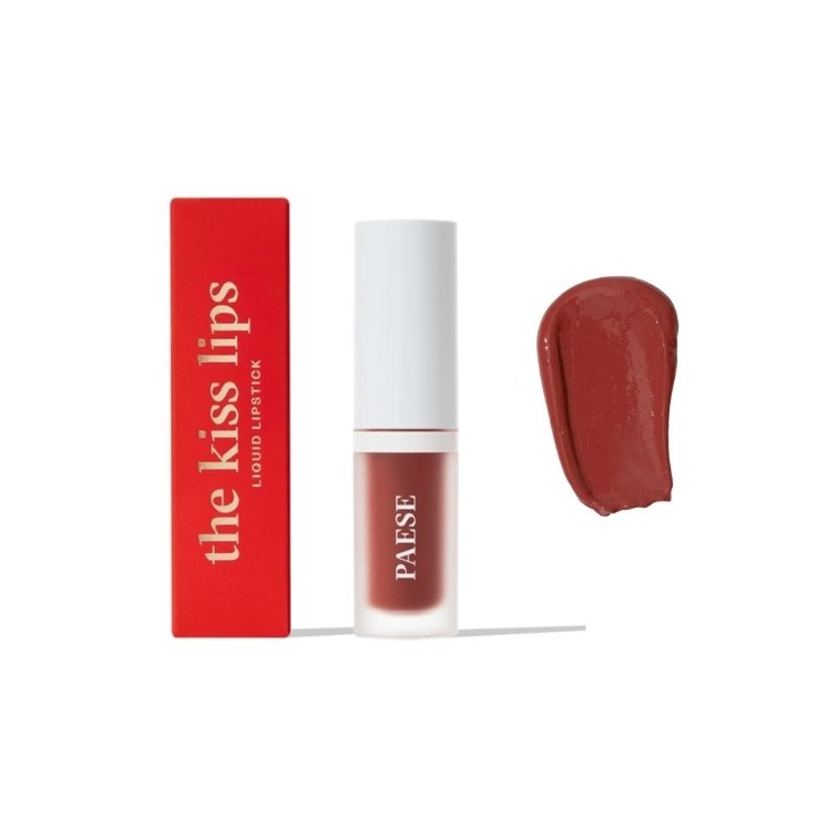 Paese The Kiss Lips Matte Creamy Liquid Lipstick 04 Rusty Red 3,4 ml