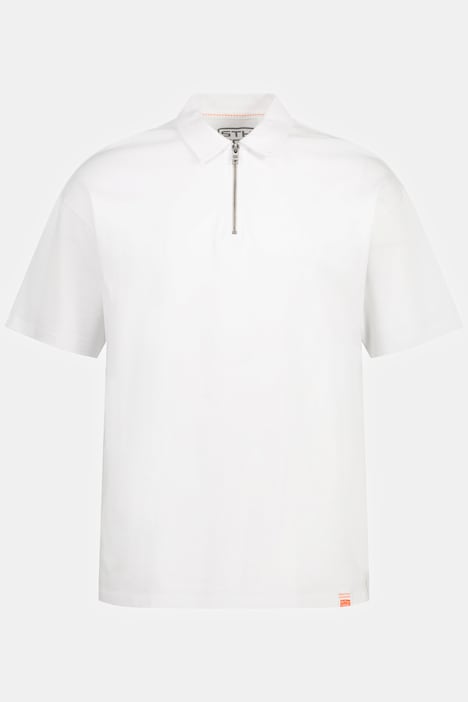STHUGE Poloshirt, Jersey, Halbarm, Zipper, bis 8 XL
