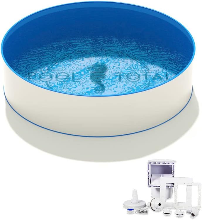 Pool-Set Basis+ Ø 6,00 x 1,50m, 0,8mm Stahl, 0,8mm Folie mit Keilbiese