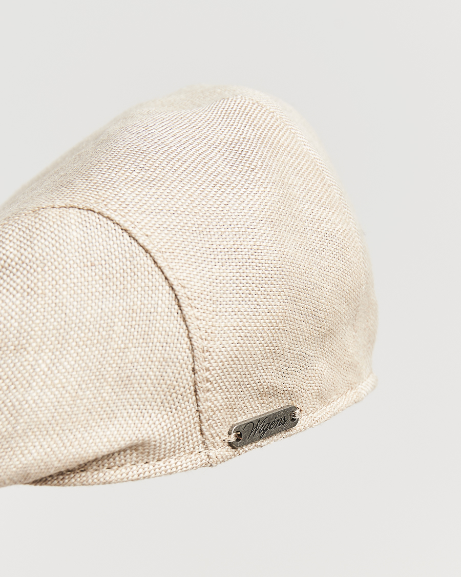 Wigéns Ivy Slim Hopsack Linen Cap Sand