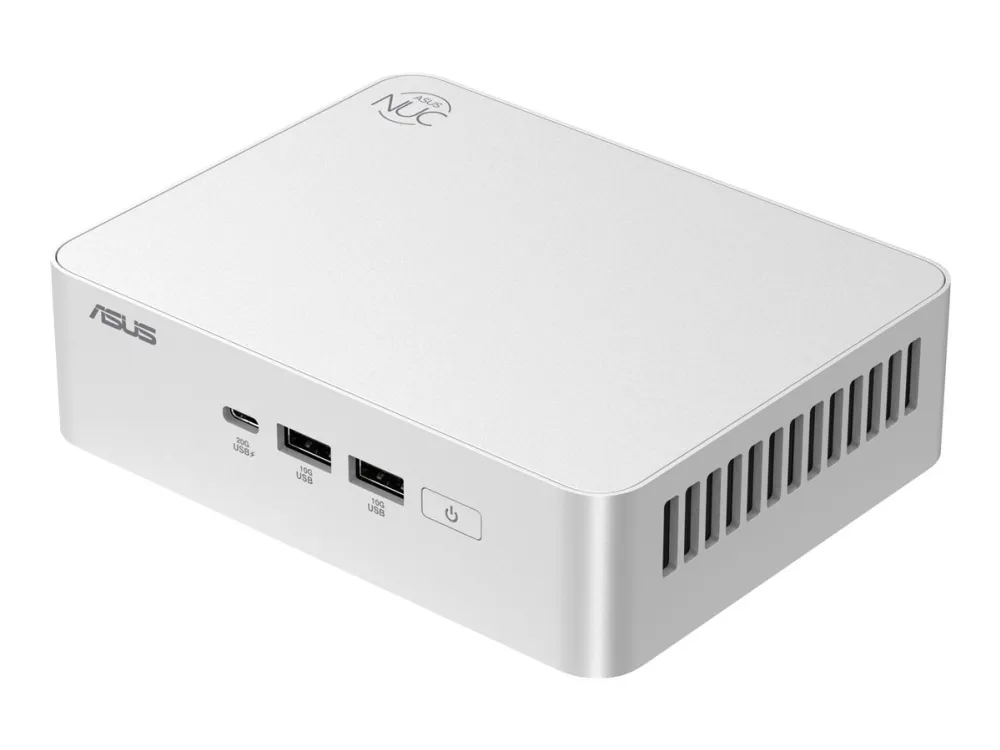 ASUS NUC 15 Pro  RNUC15CRSU700002 - Barebone - mini PC 1 x Core Ultra 7 255H / op til 5.1 GHz - RAM 0 GB - Arc Graphics 140T - IEEE 802.11ax (Wi-Fi 6), IEEE 802.11be (Wi-Fi 7), Bluetooth 5.4, 2.5 Gigabit Ethernet, Gigabit Ethernet - sølv