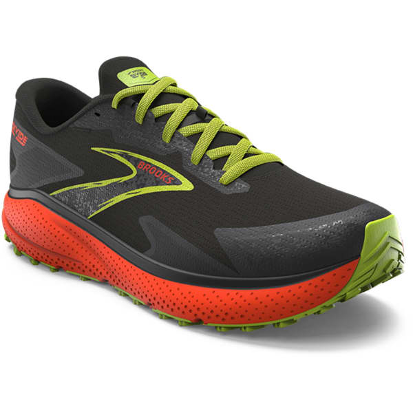 Chaussure trail BROOKS DIVIDE 5 BLACK/CHERRY/LIME