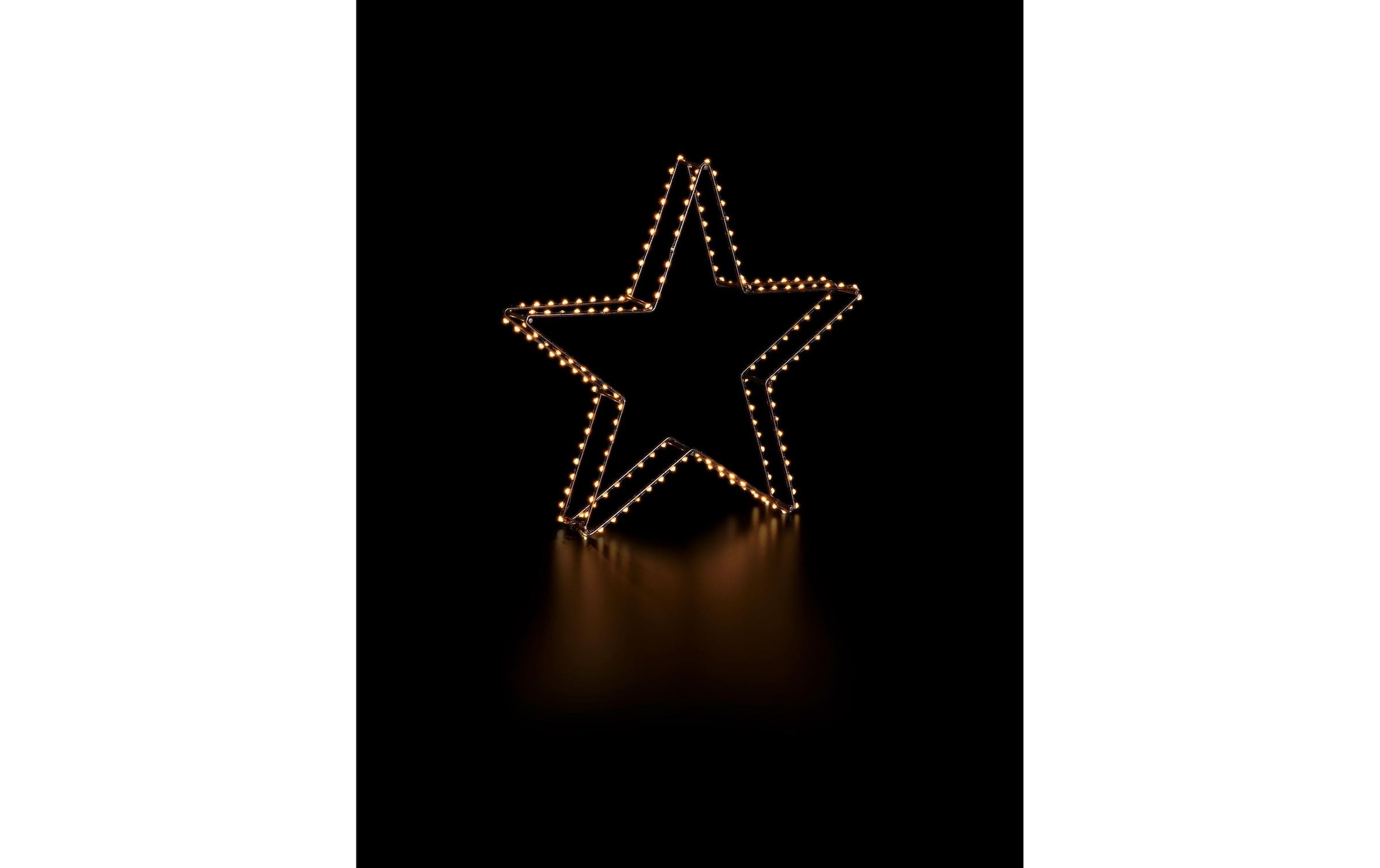 STT LED Dekofigur »Dekoration 3D Star Nero 38cm« Warmweiss