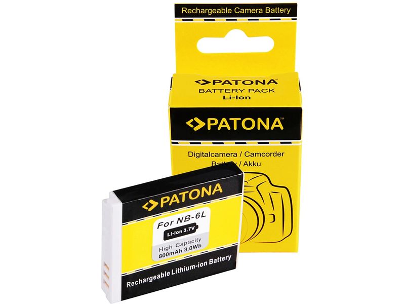 Patona Digitalkamera-Akku NB-6L 100% kompatibel mit dem originalen NB-6L