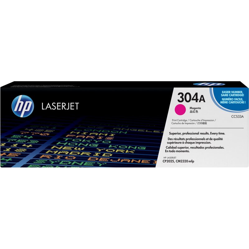 HP 304A toner LaserJet magenta authentique