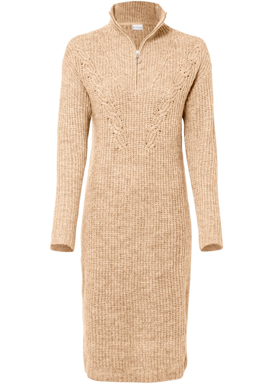Robe en maille avec col camionneur
