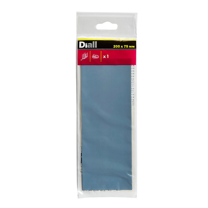 Patin auto-adhésifs Diall 200 x 75 mm x 1, noir + gris/bleu