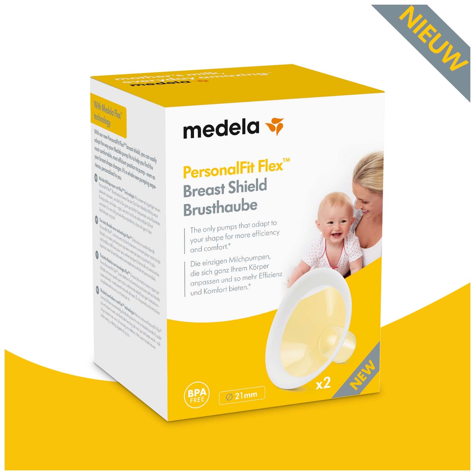 Medela Swing Personal Fit Flex Borstschild maat S  - Prénatal