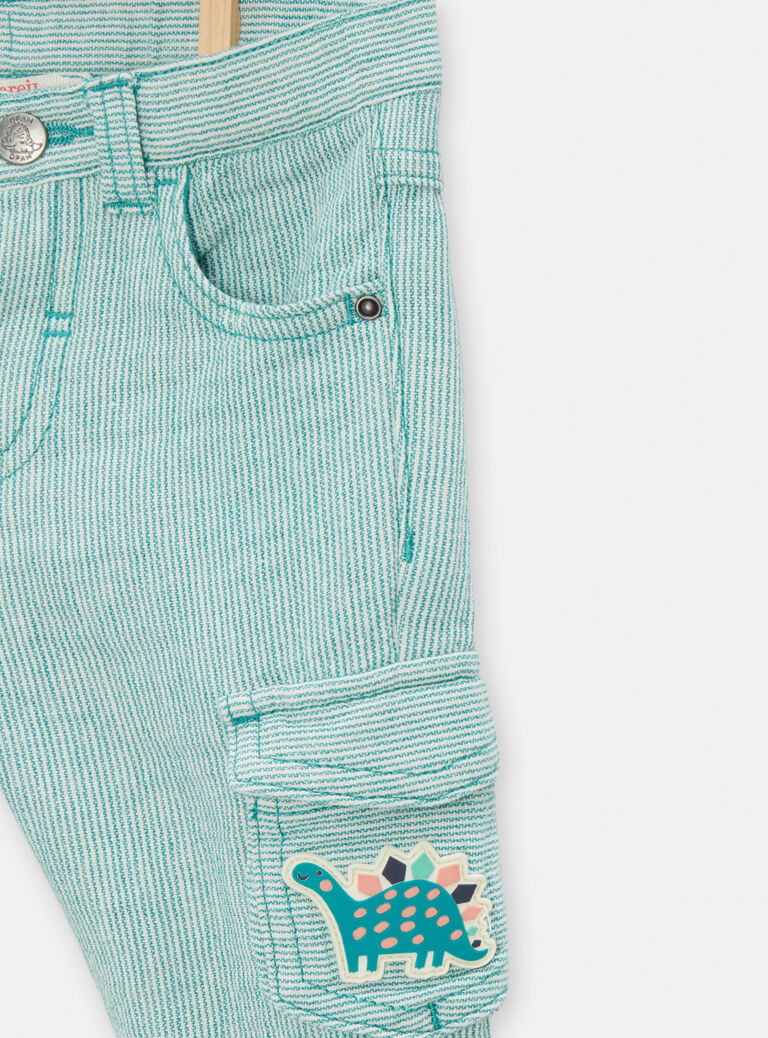 Pantalon à pinces émeraude pour bébé garçon