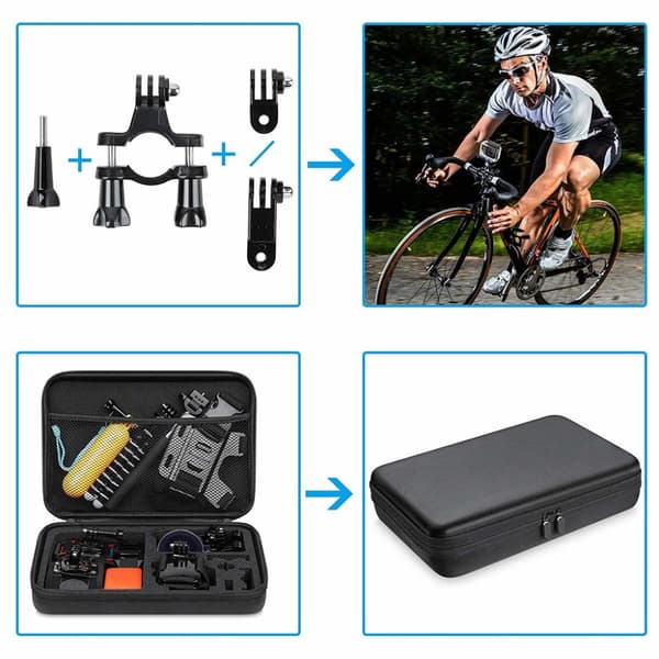 INF Tilbehørssett for GoPro Hero - 50 deler