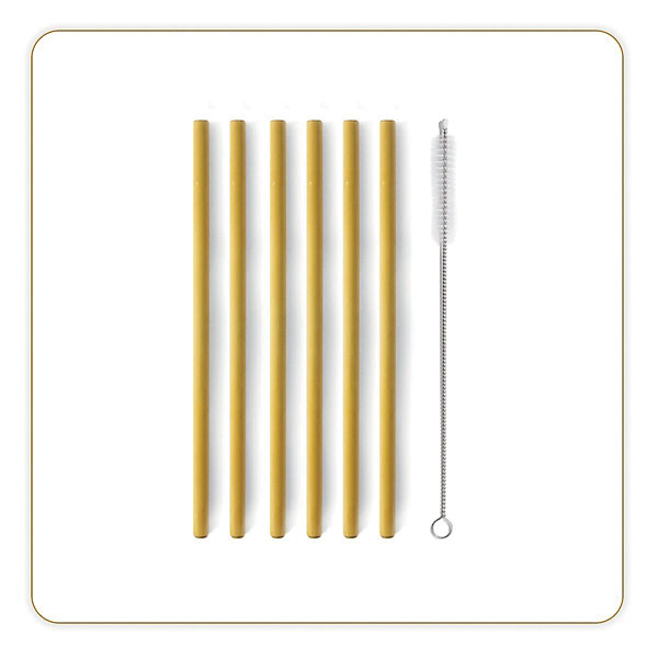 Little Balance Pailles en bambou réutilisable - Lot de 6