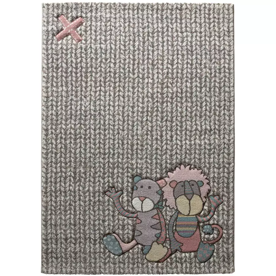 Sigikid Kinderteppich Patchwork Sweety beige sand rosa