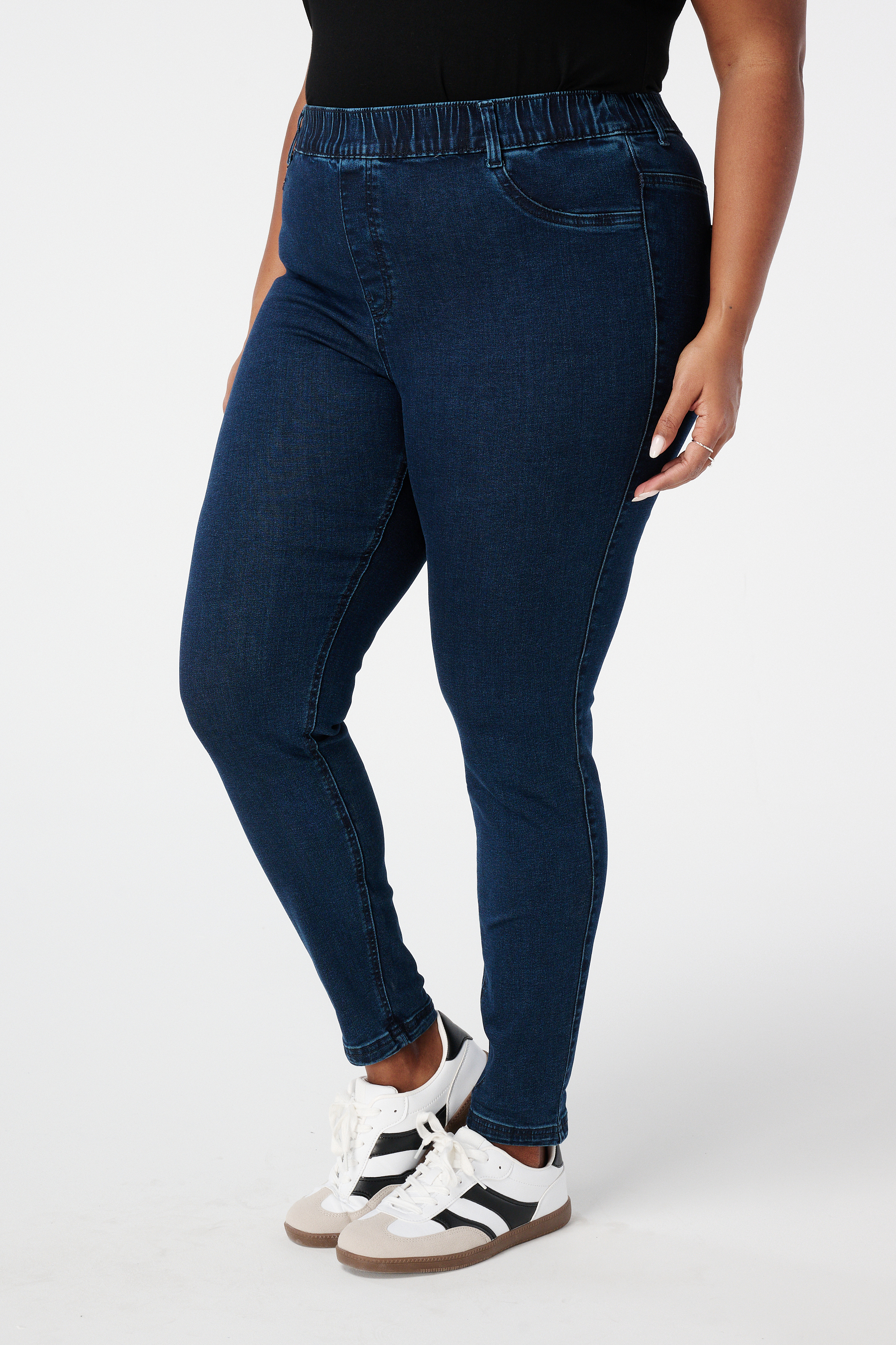 Tregging met denim look Rinse Washed Denim