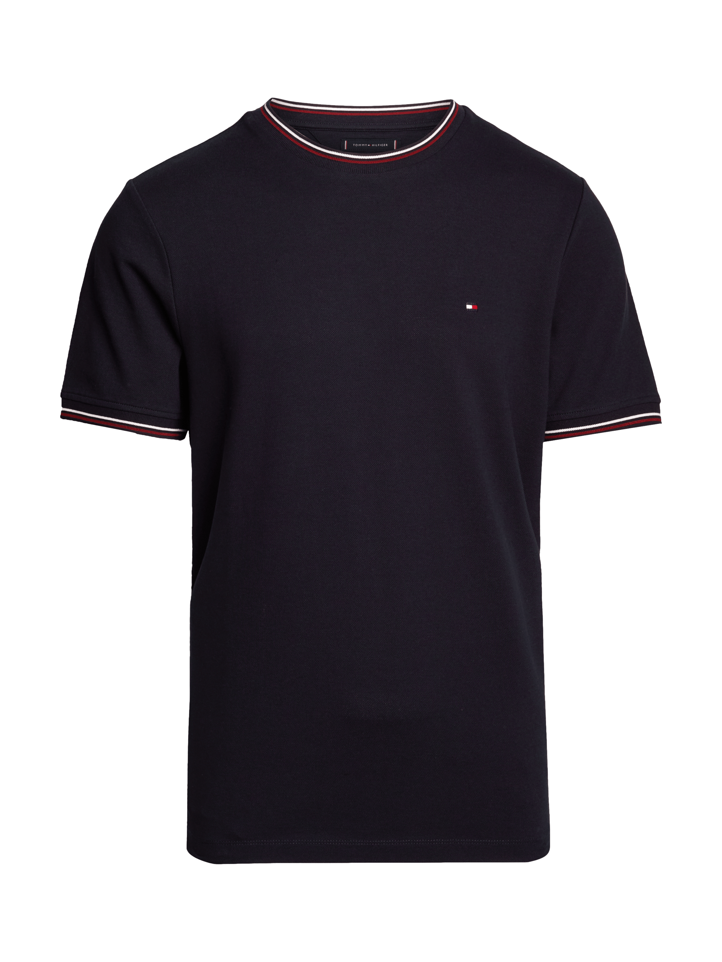 Tee-shirt col rond en coton organique | Bleu