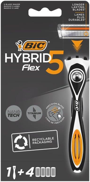 BIC Hybrid 5 Flex Starterkit 1+4p