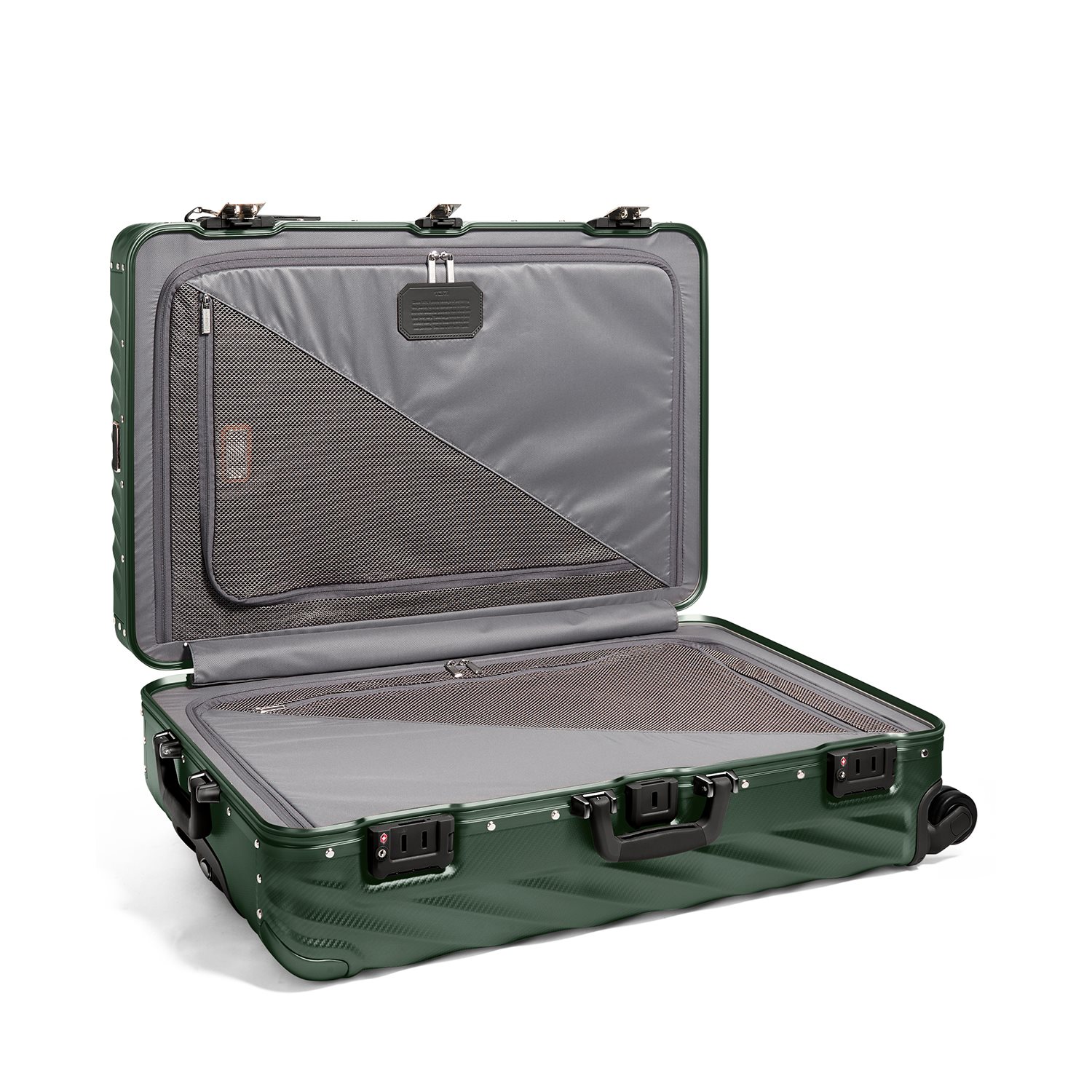 Tumi 19 Degree Aluminium Extended Trip Packing Case texture forest green