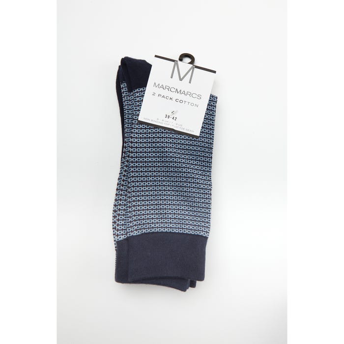 Marcmarcs-2-pack sokken vierkant - MarcMarcs