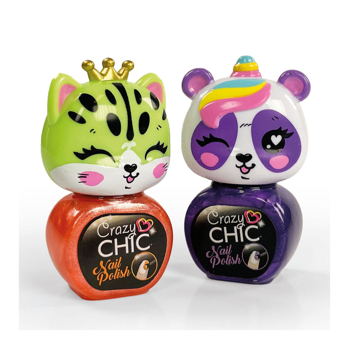 Clementoni Crazy Chic Nagellak Oranje/Paars, 2st.