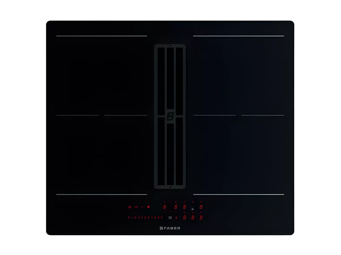 Faber Table de cuisson induction aspirante 60cm 4 feux 7400w noir - 5372700