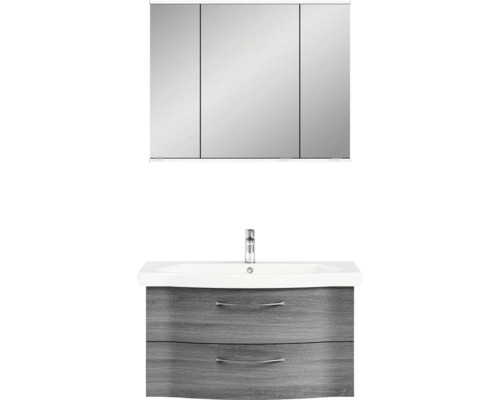 Pelipal Sunline 114-97 badkamermeubelset, grafietstructuur, horizontaal