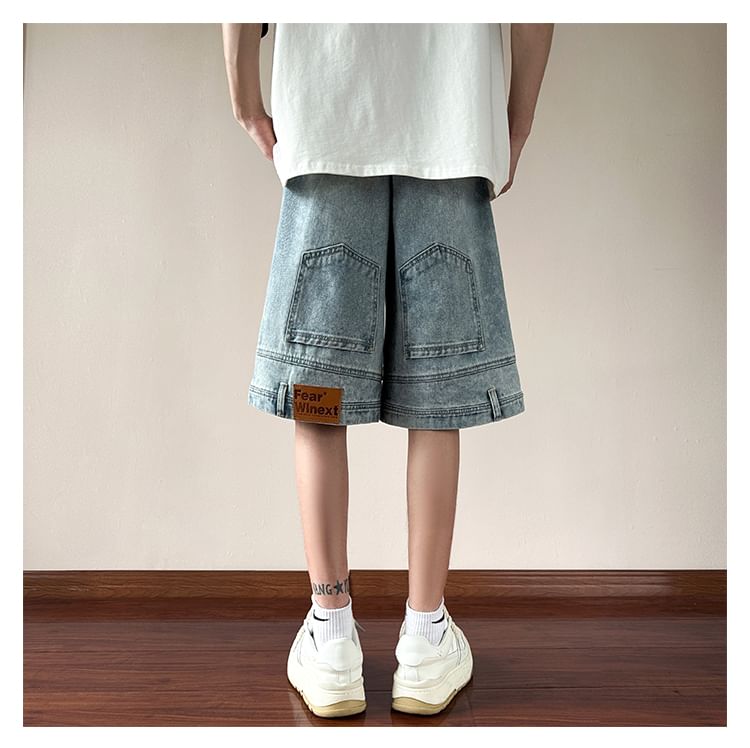 Tiaota - Mid Rise Washed Denim Shorts