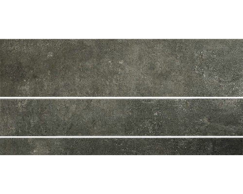 Porseleinen wand- en vloertegel HOMEtek zwart gemengd formaat Lappato 5/10/15 x 60 cm