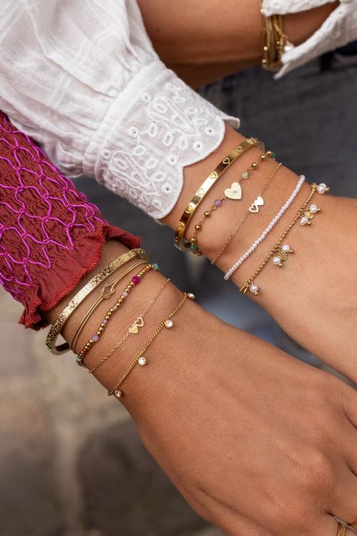 Armbanden set twee hartjes
