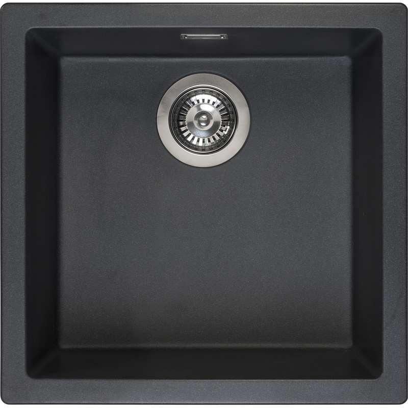Reginox Amsterdam spoelbak 40x40 black silvery