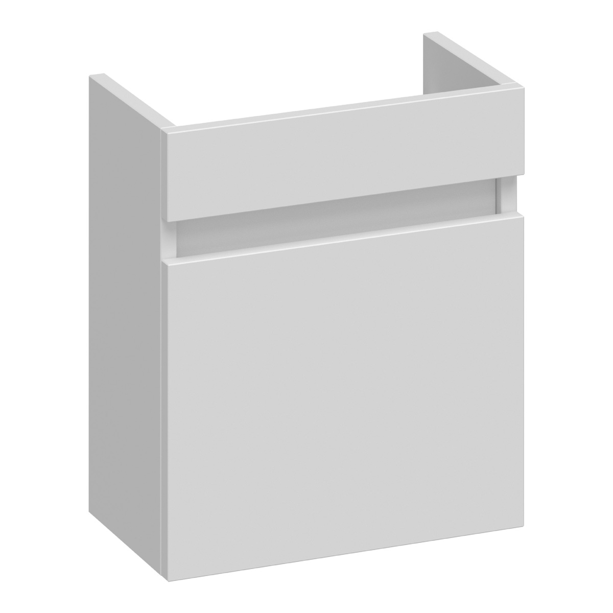 Brauer Joy fonteinkast 40cm met 1 deur rechtsdraaiend wit mat