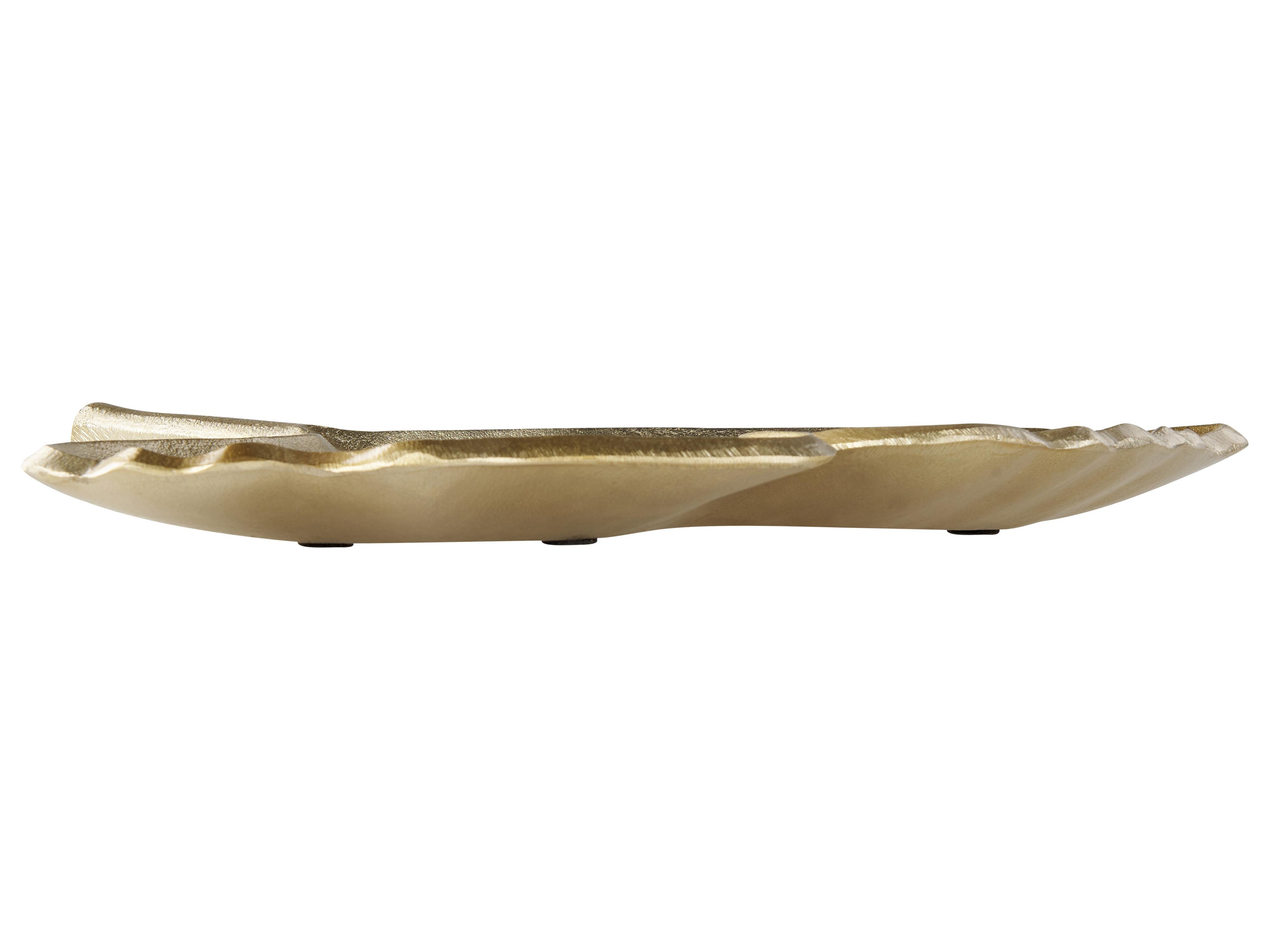 Set van 2 juwelenschaaltjes Blad PALENQUE Metaal Goud