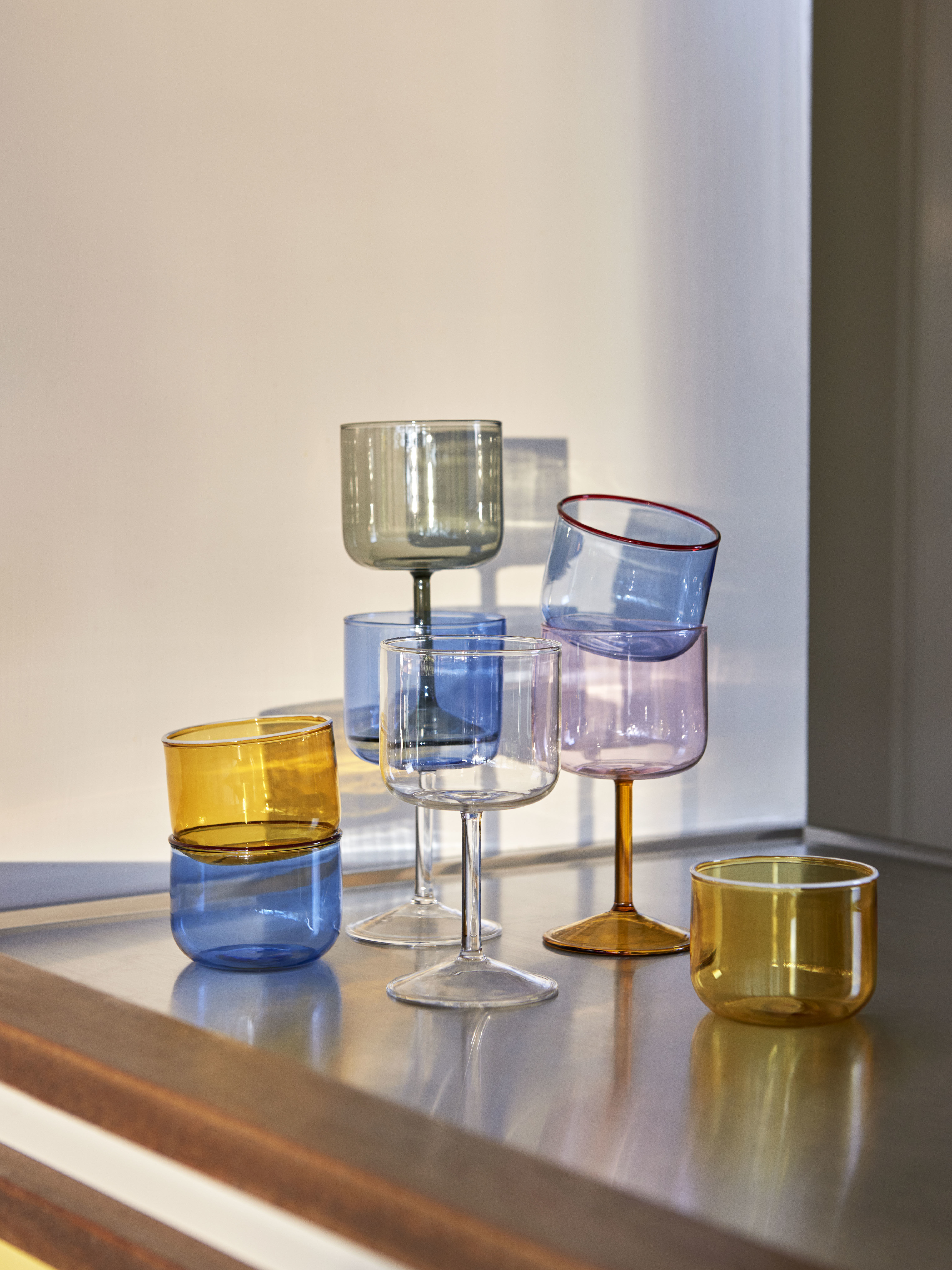 TINT - Verre à vin verre | Bleu