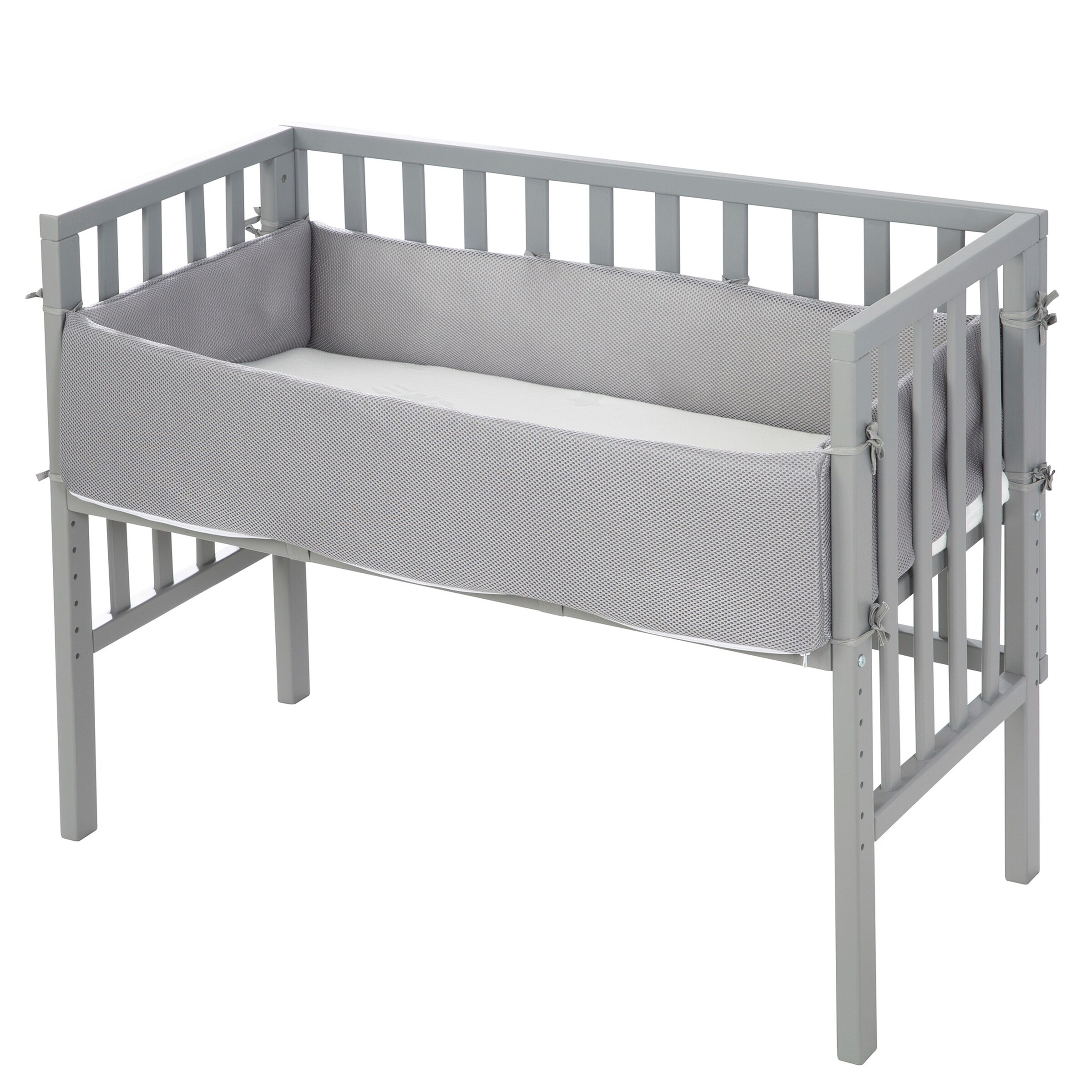 roba Beistellbett 2in1 Grau safe asleep