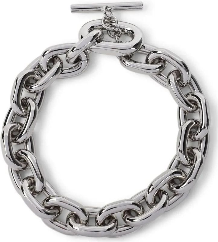 Paco Rabanne Kettingen - Metallic Chain Link Necklace With Design in multi
