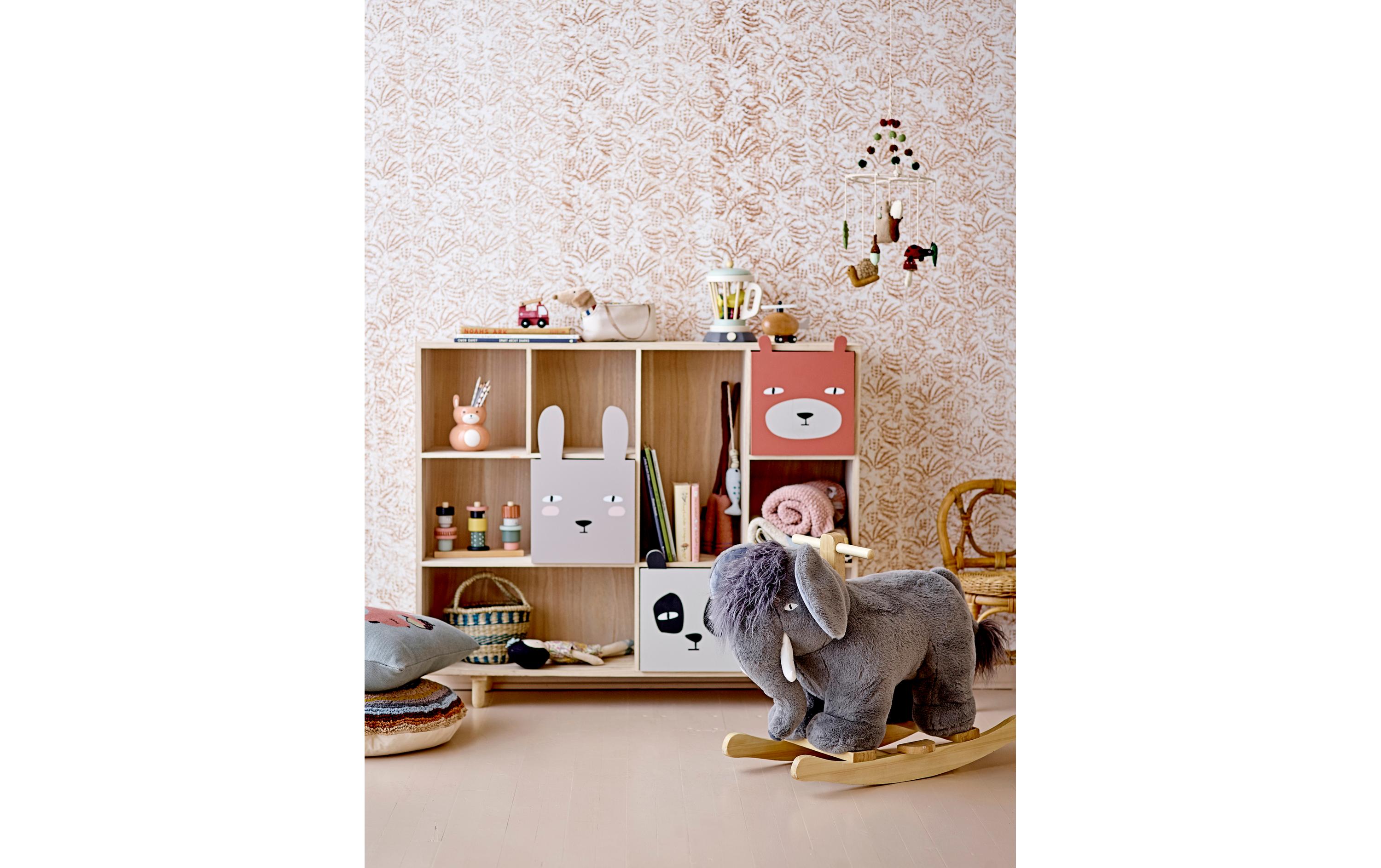 Bücherregal Calle mit Schubladen Natur, Paulownia<br>Kinderregal für Bücher und Spielzeug