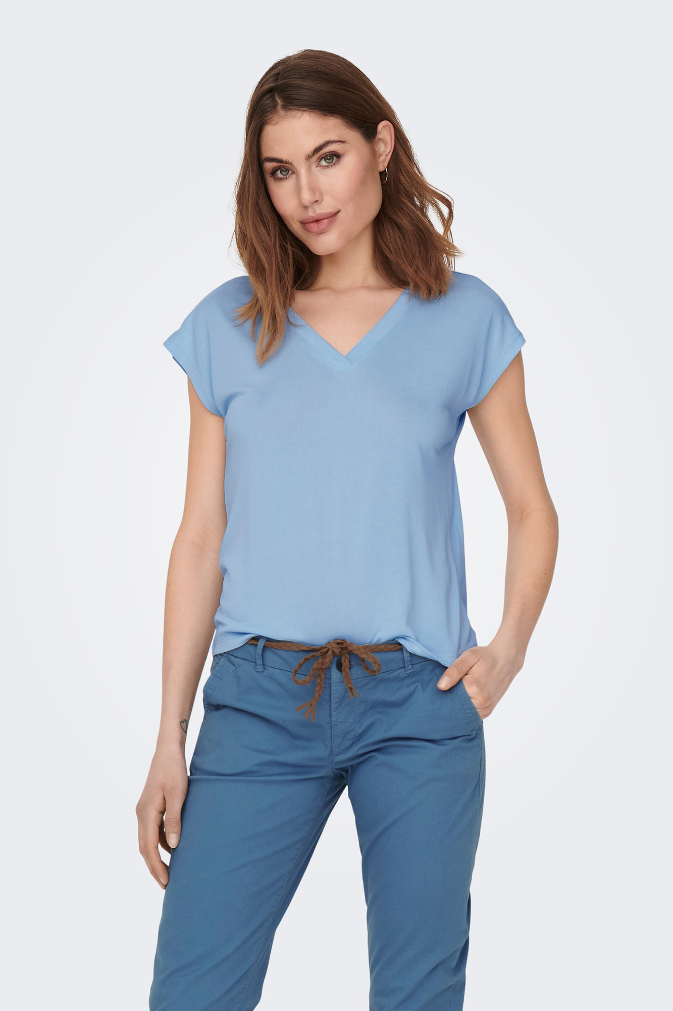Camiseta de manga curta em modal