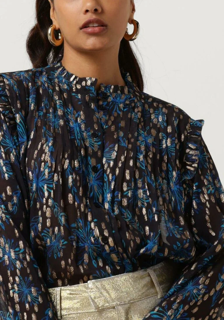 CIRCLE OF TRUST donkerblauwe circle of trust blouse mallory blouse