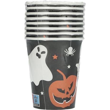 Halloween papkrus 8-pak 250 ml - sort