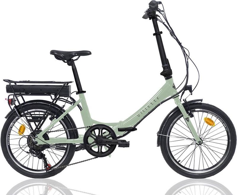 Villette les Vacances, vouwbare e-bike, 6 sp, 20 inch, mint