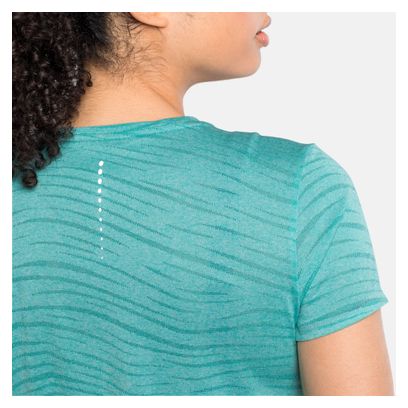 Maillot Manches Courtes Odlo Zeroweight Engineered Bleu