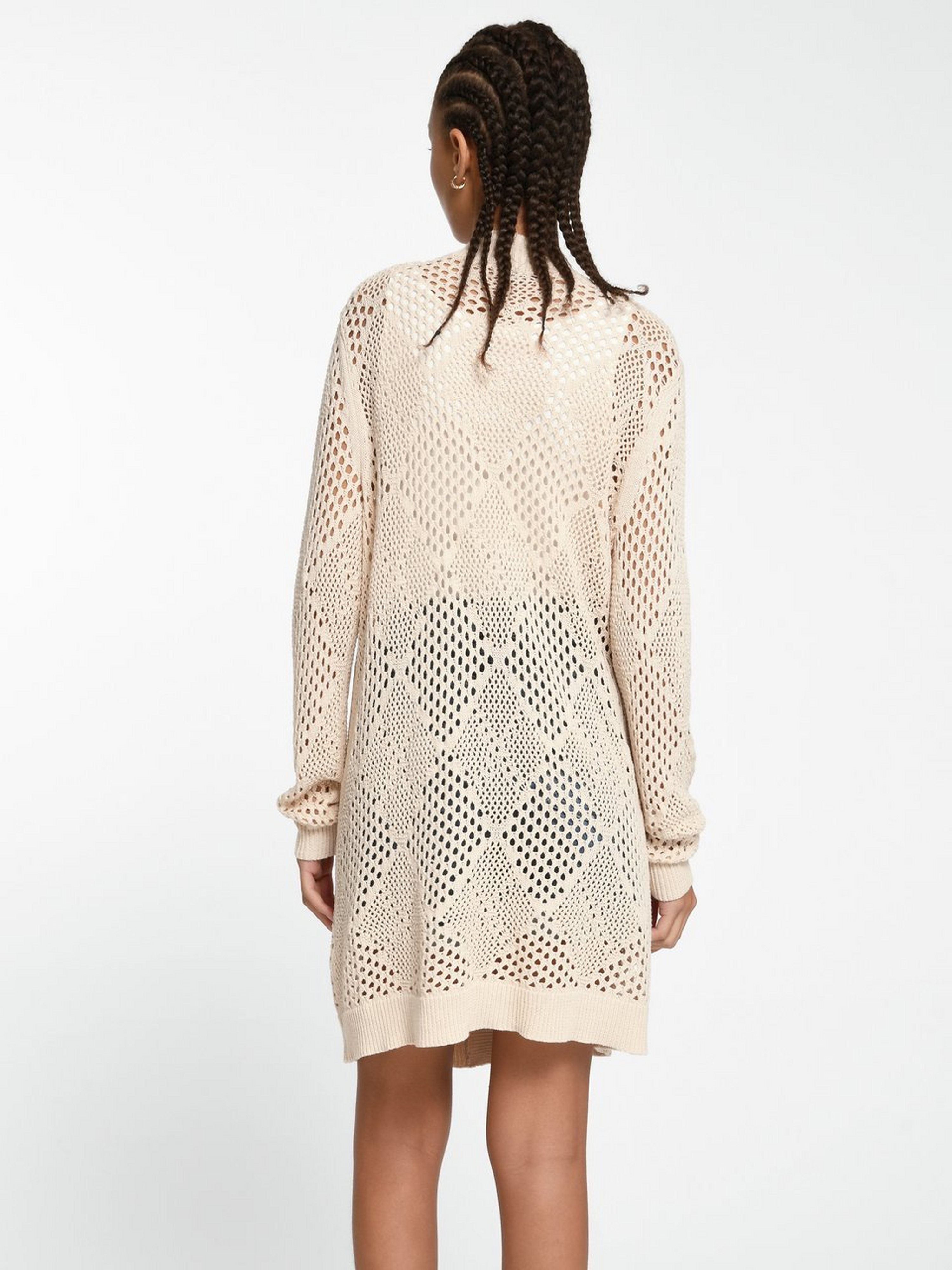 Long-Strickjacke