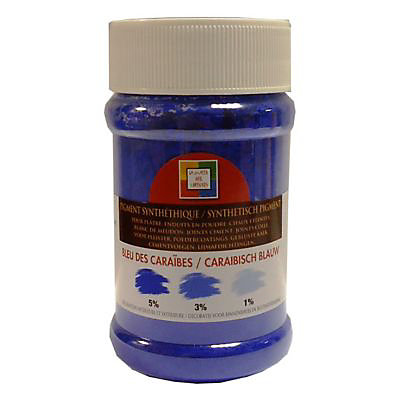 Pigment en poudre La malle aux couleurs bleu des caraïbes 250ml