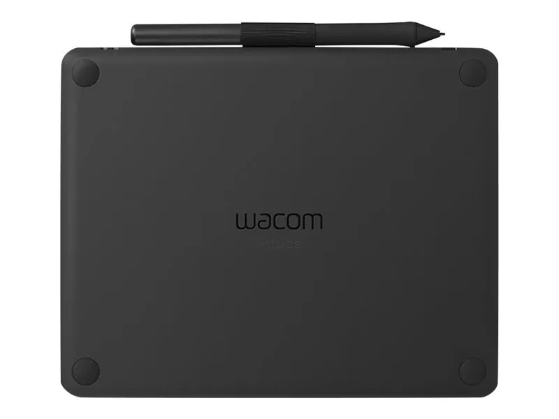 Wacom Intuos Small - Digitizer - 15.2 x 9.5 cm - elektromagnetisk - 4 knapper - trådløs, kablet - USB, Bluetooth - sort