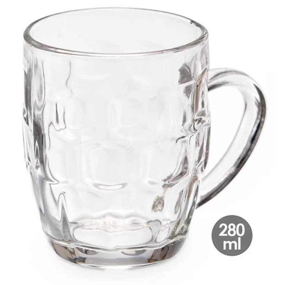 Vivalto Bierglazen - Bierpullen - glas - 6x - 280 ml